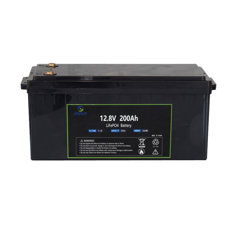 LFP 12.8V 200Ah 2560Wh LiFePO4 बैटरी बिल्ट-इन BMS